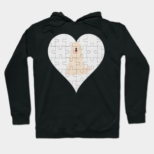 South Russian Ovcharka Heart Jigsaw Pieces Design - Gift for South Russian Ovcharka Lovers Hoodie